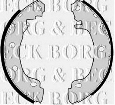 BORG & BECK bbs6288 -  Комплект тормозных колодок